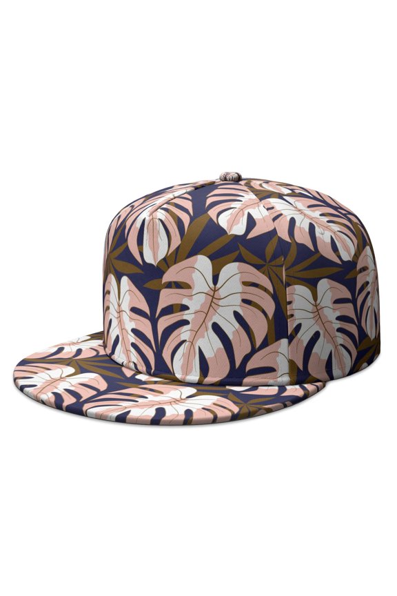 Retro Hawaiian Floral Snapback Hat - Adjustable Breathable Cap for Teens & Young Adults | Tropical Style