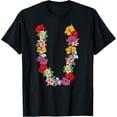 thumbnail image 1 of Retro Hawaiian Lei Hibiscus Flower Tropical Luau Party T-Shirt for Men and Women Aloha Summer Vacation Graphic Tee, 1 of 6