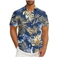 thumbnail image 1 of Retro Hawaiian Shirts for Men Short Sleeve Casual Button Down Shirt Tropical Summer Beach Vacation Shirt Cruise Clothes, 1 of 6