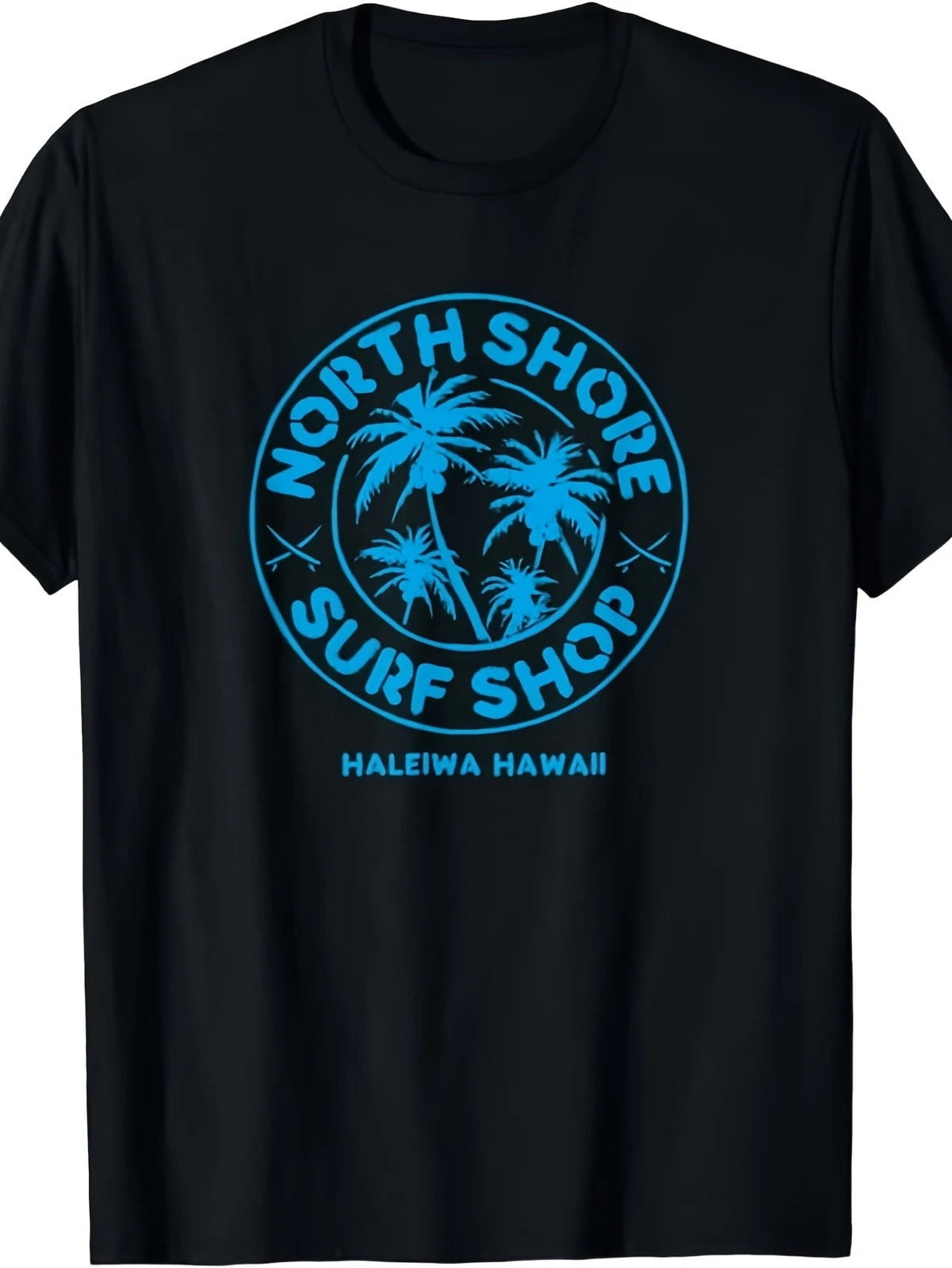 Retro Hawaiian Waikiki North Shore Style Surf Beach Graphic Unisex T-Shirt, S - 5XL