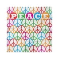 thumbnail image 1 of Retro Head Scarf, Peace Letters, Head Wrap, 3 Sizes, by Ambesonne, 1 of 2