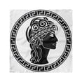 thumbnail image 1 of Retro Head Scarf, Roman Woman, Head Wrap, 3 Sizes, by Ambesonne, 1 of 2