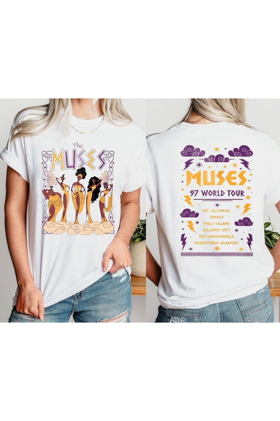 Retro Hercules The Muses 97 World Tour Unisex T-shirt, Sizes S-5XL - Gategoo