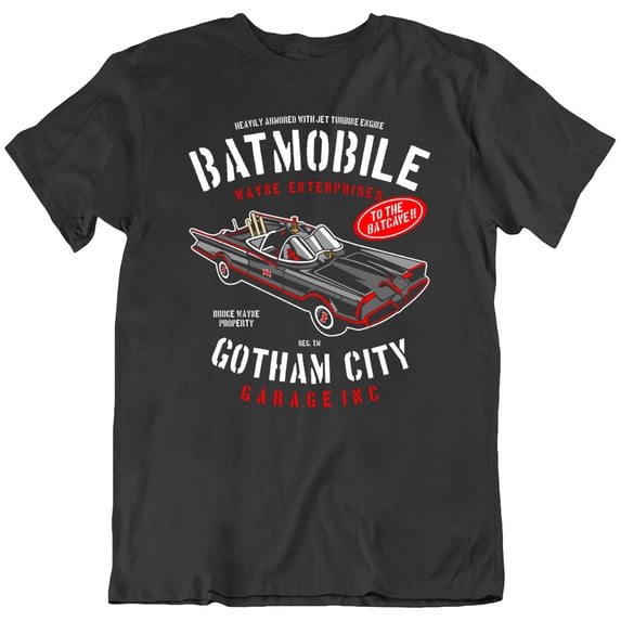Retro Hero Car Night City Style Graphic Shirt Gift New