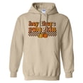thumbnail image 1 of Retro Hey There Pumpkin Hoodie Sweatshirt Unisex Large Sand, 1 of 5