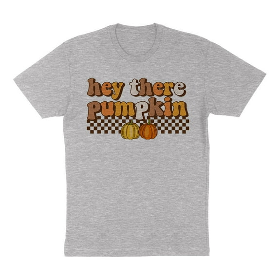 Retro Hey There Pumpkin Shirt Unisex 4X-Large Grey