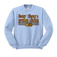 thumbnail image 1 of Retro Hey There Pumpkin Sweatshirt Unisex 3X-Large Light Blue, 1 of 5