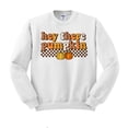 thumbnail image 1 of Retro Hey There Pumpkin Sweatshirt Unisex Large White, 1 of 5