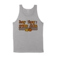 thumbnail image 1 of Retro Hey There Pumpkin Tank Top Unisex Small Grey, 1 of 5