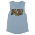 thumbnail image 1 of Retro Hey There Pumpkin Women's Muscle Tank X-Large Stonewash Denim, 1 of 5