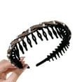 thumbnail image 1 of Retro High Skull Pearl Headband, 2026 New Vintage High Cranium Reversible Headband, Comb Head band with Teeth, Suitable for Daily Use and Gathering, 1 of 6