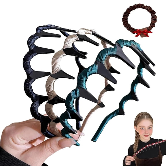 Retro High Skull Pearl Headband, Vintage High Cranium Artificial Pearl Hairband, Reversible Retro Fashion Tooth High Skull Headband, Serrated Anti-Slip Teeth for Elegant Daily Wear