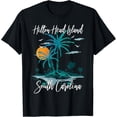 thumbnail image 1 of Retro Hilton Head Island South Carolina Beach Vacation T-Shirt Vintage Palm Tree Summer Souvenir Graphic Tee for Men and Women, 1 of 6