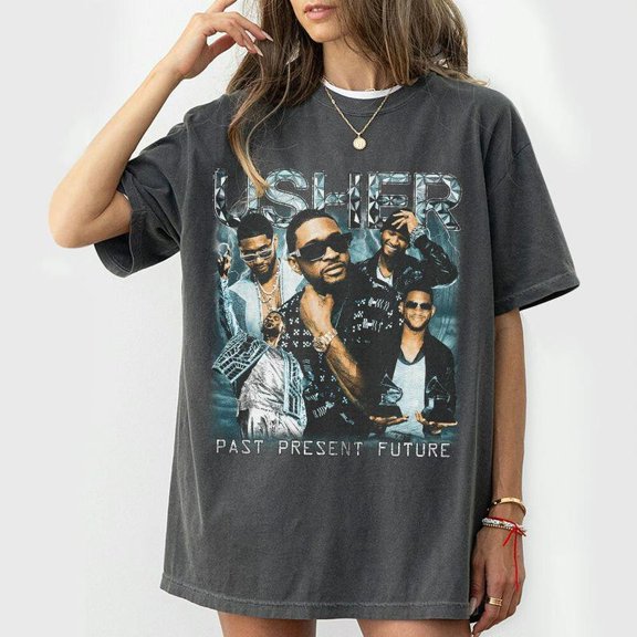 Retro Hip-Hop Inspired Graphic Tee, Soft Cotton Streetwear Unisex Shirt Retro Music Inspired Graphic Tee, Music RnB Singer Shirt, Hip Hop Apparel DARK HEATHER