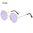 thumbnail image 1 of Retro Hippie Party Women Men Metal Sunglasses Circle Glasses Round Sunglasses Eyewear PURPLE, 1 of 1
