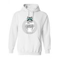 thumbnail image 1 of Retro Hipster Fashion Raccoon. Hoodie Women -Image by Shutterstock, Female 3X-Large, 1 of 4
