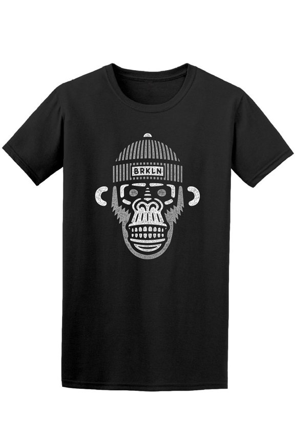 Retro Hipster Monkey Head Tee Men's -Image by Shutterstock