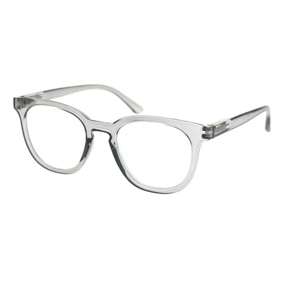 Retro Hipster Plastic Horned Rim Mod Fashion Reading Glassess Slate +4.0
