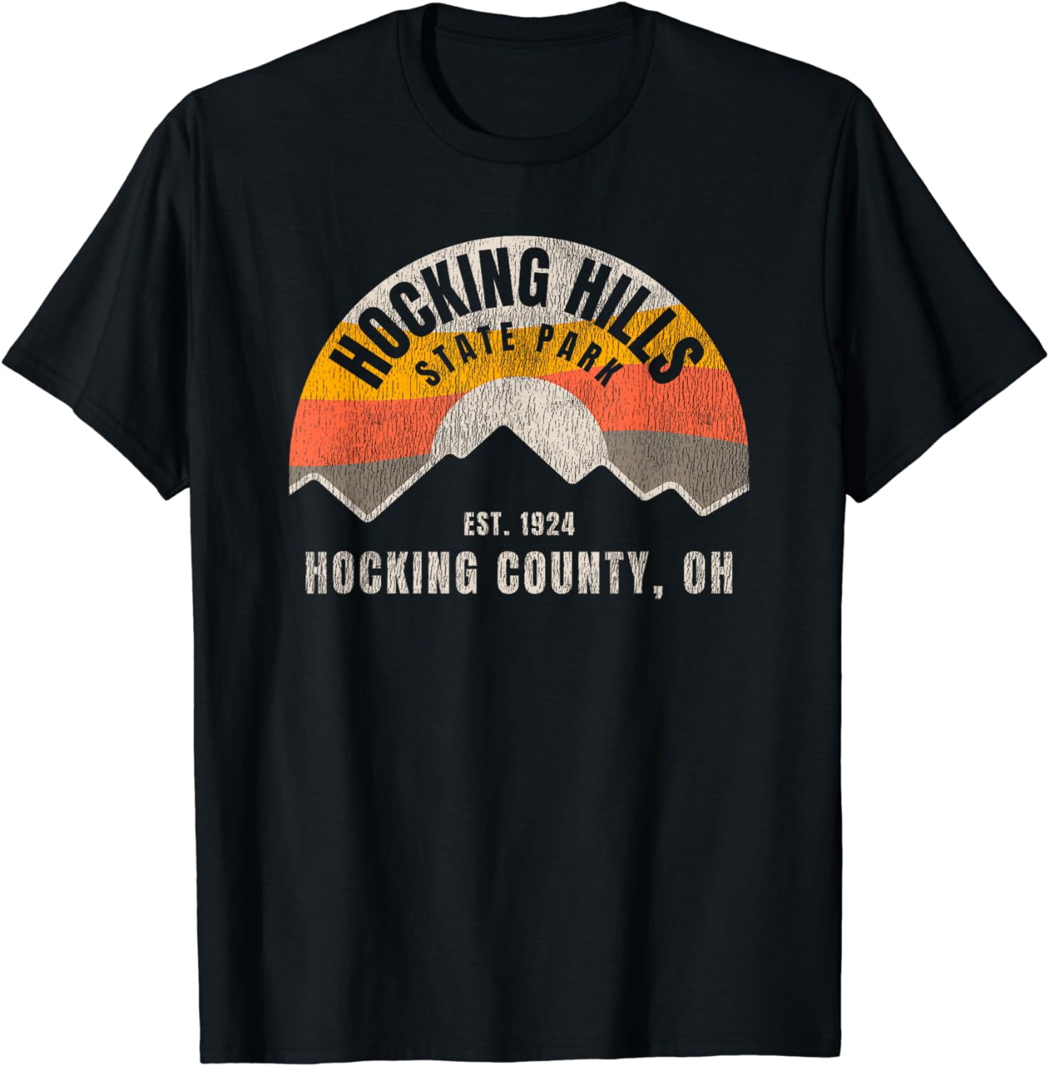Retro Hocking Hills State Park Souvenir TShirt