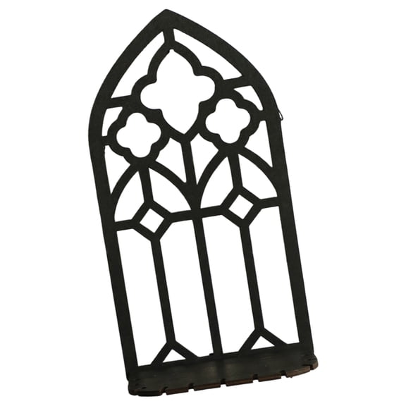Retro Hollowed Floating Shelf Vintage Window Frame Wall Mounted Storage Rack for Crystals Plant Holder Home Decors