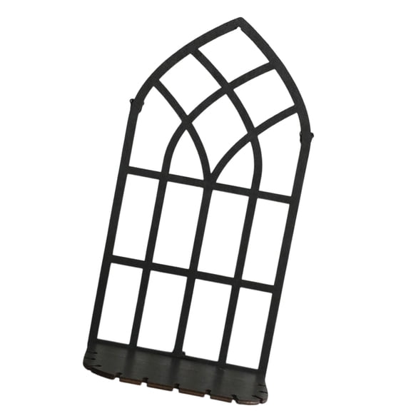 Retro Hollowed Floating Shelf Vintage Window Frame Wall Mounted Storage Rack for Crystals Plant Holder Home Decors
