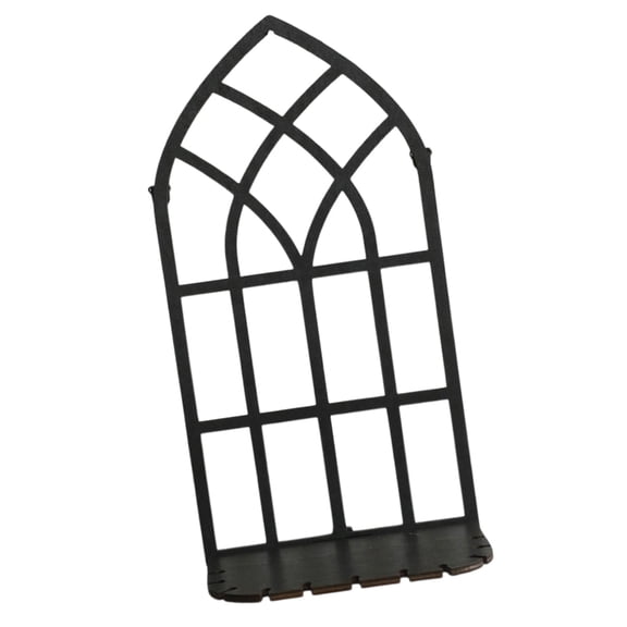 Retro Hollowed Wood Frame Wall Shelf Multipurpose Hanging Display Shelves for Home Decors Essential Oil Crystal Stand