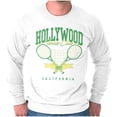 thumbnail image 1 of Retro Hollywood Tennis Club Poster Long Sleeve TShirt Men Women Brisco Brands S, 1 of 1