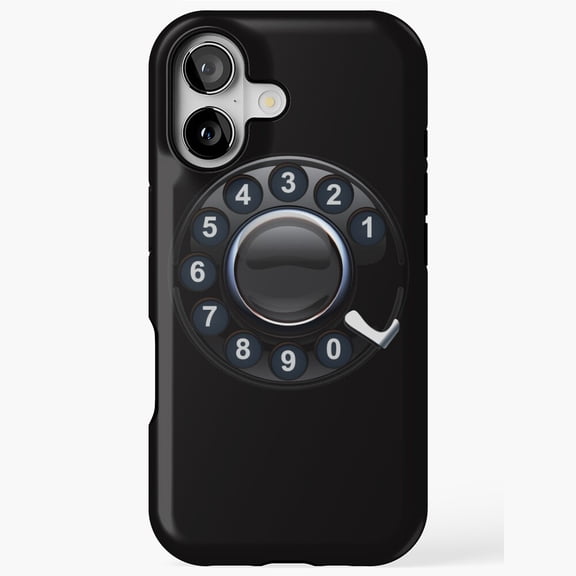 Retro Home Rotary Phone Classic Vintage Nostalgic Style Case with iPhone 11 to 17 Pro Max