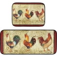 thumbnail image 1 of Retro Honey Bees Wildflowers Kitchen Mat Set of 2 Anti-Fatigue Kitchen Rug Set Non Slip Foam Cushioned Kitchen Runner Rugs and Mats Comfort Standing Mat for Farmhouse Doormat Laundry, 1 of 6