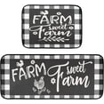 thumbnail image 1 of Retro Honey Bees Wildflowers Kitchen Mat Set of 2 Anti-Fatigue Kitchen Rug Set Non Slip Foam Cushioned Kitchen Runner Rugs and Mats Comfort Standing Mat for Farmhouse Doormat Laundry, 1 of 6