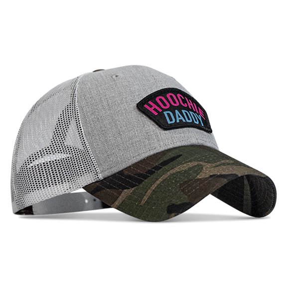 Combat Iron Retro Hoochie Daddy Patch Snapback Hat Bdu Camo / White / Gray