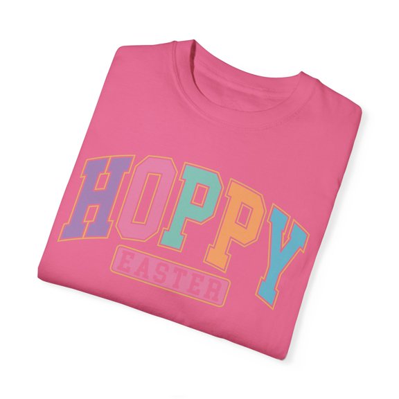 Retro Hoppy Easter Bunny Comfort Colors Women's Shirt, Easter T-shirt