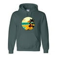 thumbnail image 1 of Retro Horizon Endless Summer Ocean Wave Surf Graphic Print Hoodie, for men & women, up to size 5XL, 1 of 3