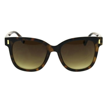 Retro Horn Rim Hipster Plastic Fashion Sunglasses Tortoise Brown
