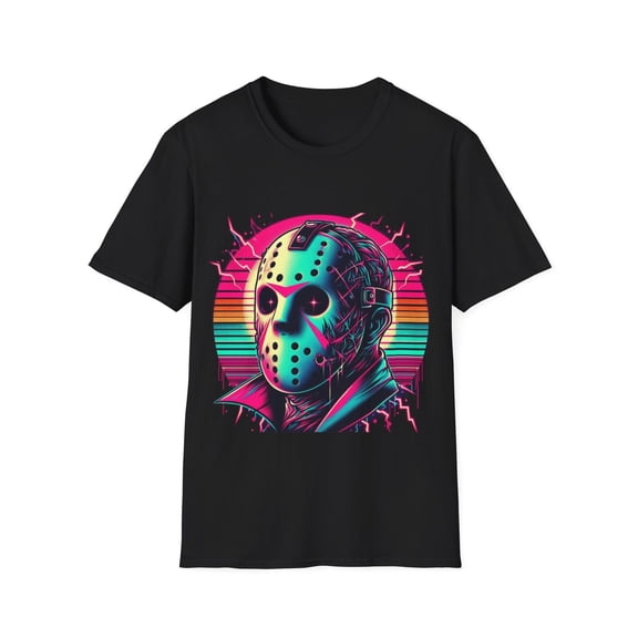 Retro Horror Movie Mask Shirt Vintage Scary Icon Graphic Apparel