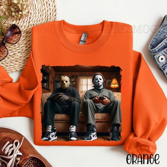 Retro Horror Movie Sweatshirt, Halloween Sweatshirt, Scary Movie Fan Merch