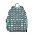 thumbnail image 1 of Retro Horse Student Backpack – Wild Foal Print With Rainbow Floral Pattern Rural Farm Pony Cute Design, 1 of 6