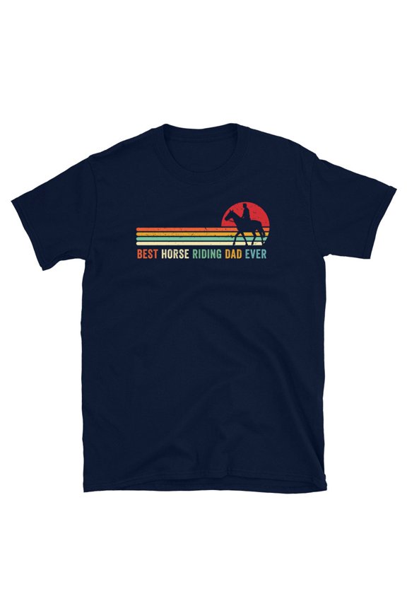 Retro Horseback Riding Dad Shirt Horse Back Riding Gift Equestrian Gifts Equestrian T Shir