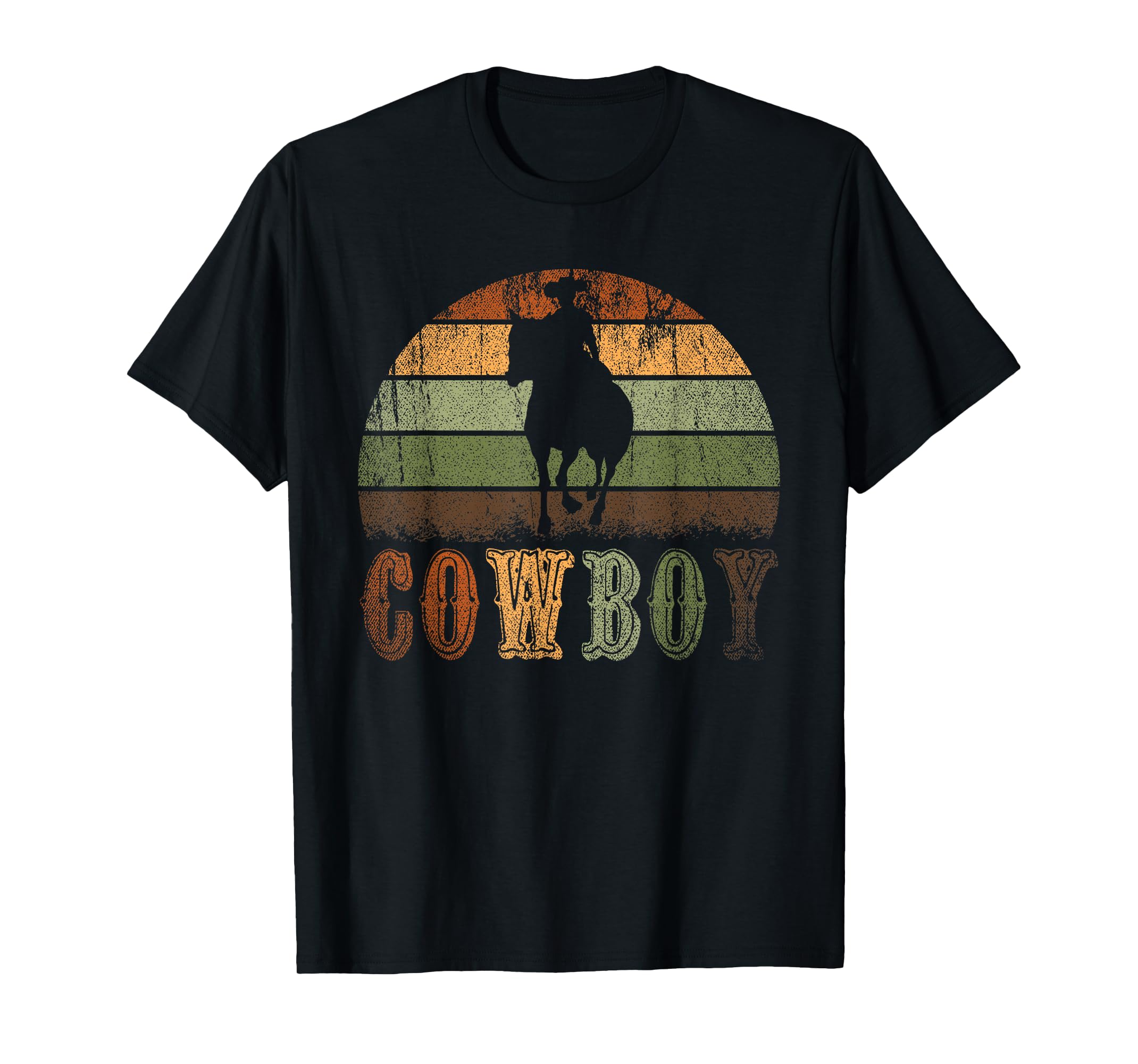 Retro Horseback Riding Rodeo Western Line Dance Horse Cowboy TShirt