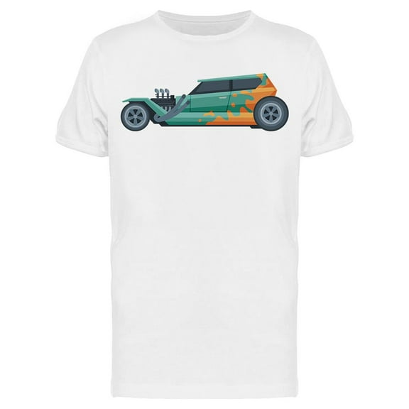 Retro Hot Rod Car T-Shirt Men -Image by Shutterstock, Male x-Large