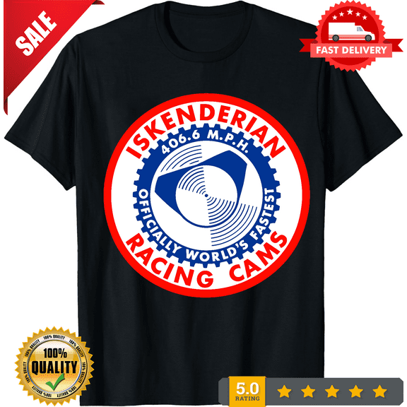 Retro Hot Rod Tee T Shirt Drag Race Racing Speed Shop Isky 406.6 Fastest Cams, LIMITED EDITION-TH62659