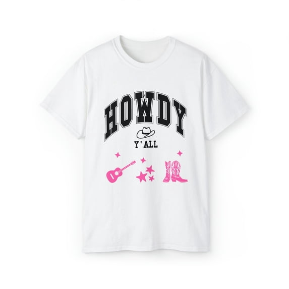 Retro Howdy Yall Cowgirl Shirt | Vintage Country Girl Shirt | Country Gift | Unisex Ultra Cotton Tee