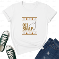 thumbnail image 1 of Retro Humor Oh Snap Wishbone Ugly Thanksgiving Sweater Unisex T-Shirt, up to size 5XL, 1 of 2