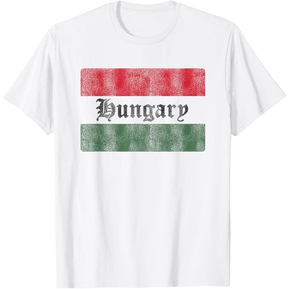 Retro Hungarian Flag Hungary Souvenir Women Men Kids T-Shirt