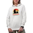thumbnail image 1 of Retro I Don't Like Morning People or Mornings or People, Afternoon or Night Person, White Hooded Sweatshirt or Hoodie, Small, 1 of 5