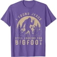 thumbnail image 1 of Retro I Found Jesus Still Looking Bigfoot T-Shirt, 1 of 2