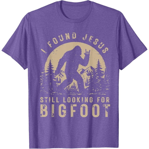 Retro I Found Jesus Still Looking Bigfoot T-Shirt