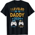 thumbnail image 1 of Retro I Leveled Up To Daddy 2024 First Time Dad T-Shirt, 1 of 5