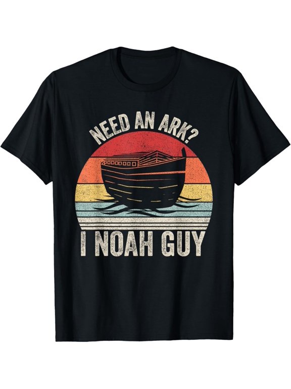 Retro I Noah Guy Need an Ark Catch Some Rays Christian T-Shirt