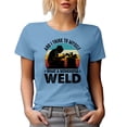 thumbnail image 1 of Retro I Think to Myself, What a Wonderful Weld - Welder Pun, Baby Blue T-Shirt, Medium, 1 of 5